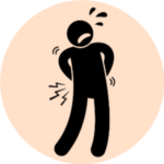 Illustration of person in pain